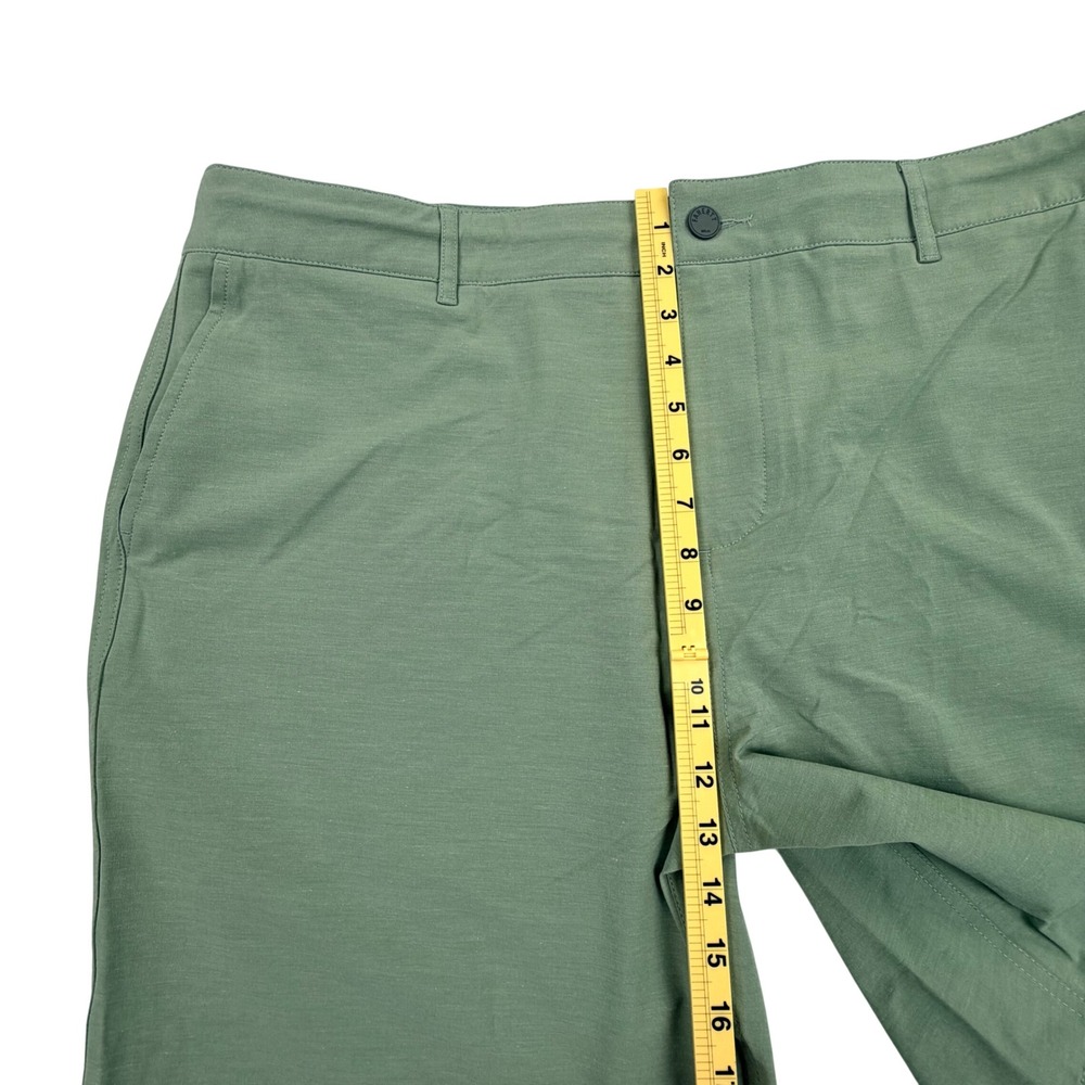 Faherty Shorts Men 40 Green All Day Hybrid Performance Stretch Drawstring Chino - Picture 10 of 11